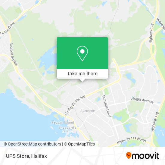 UPS Store map