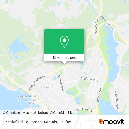 Battlefield Equipment Rentals map