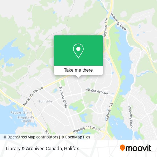 Library & Archives Canada map