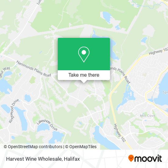 Harvest Wine Wholesale map