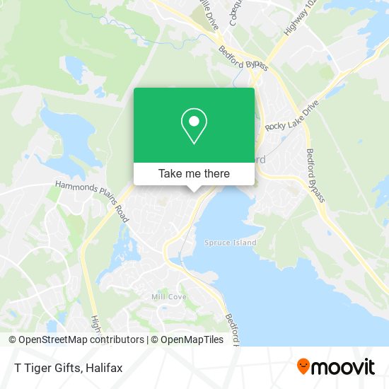 T Tiger Gifts map