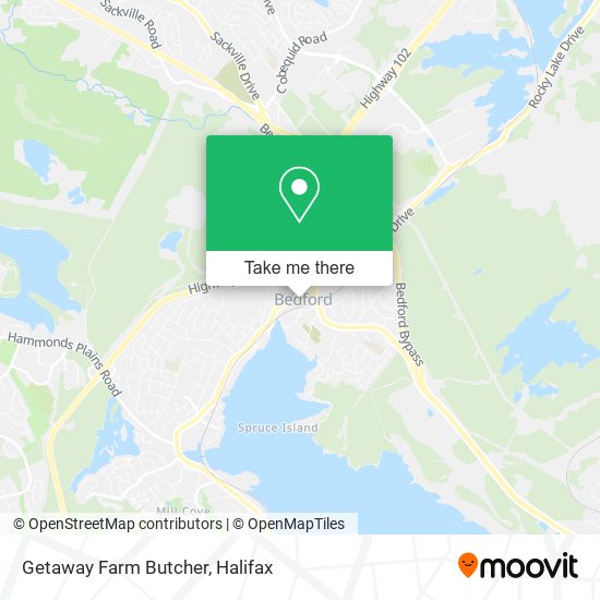 Getaway Farm Butcher map