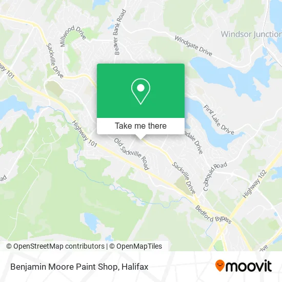 Benjamin Moore Paint Shop map