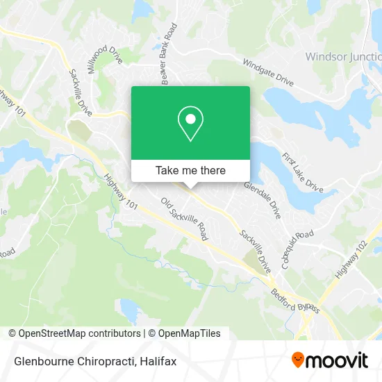 Glenbourne Chiropracti map