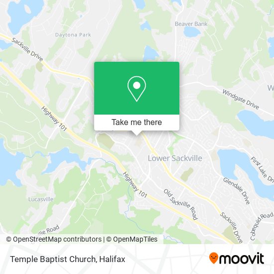 Temple Baptist Church map