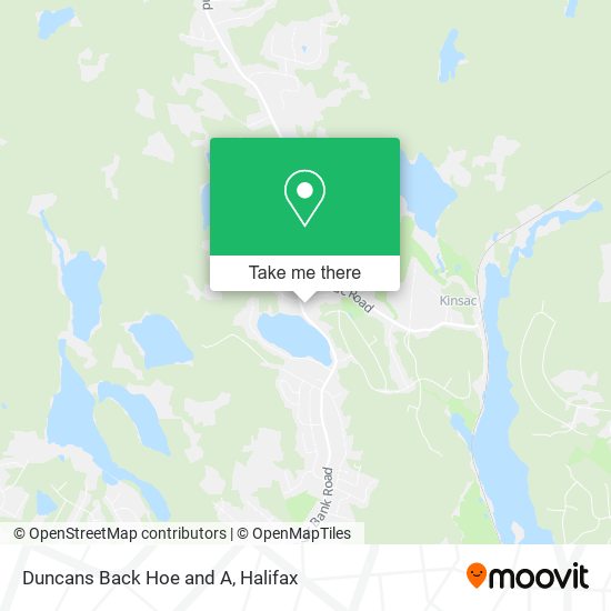 Duncans Back Hoe and A map