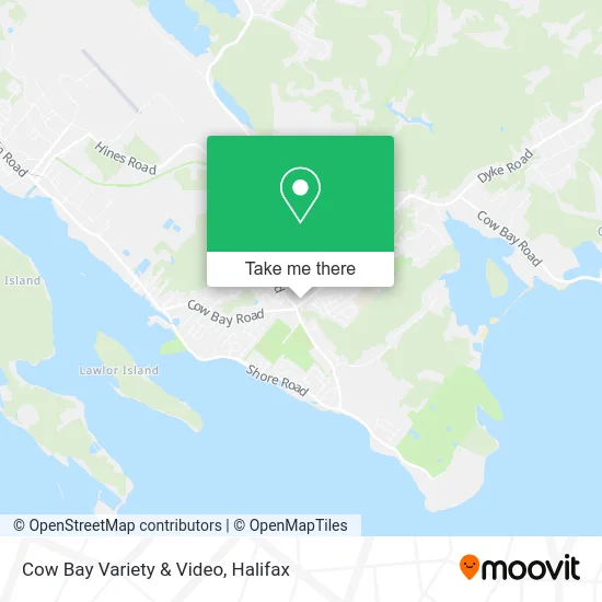 Cow Bay Variety & Video map
