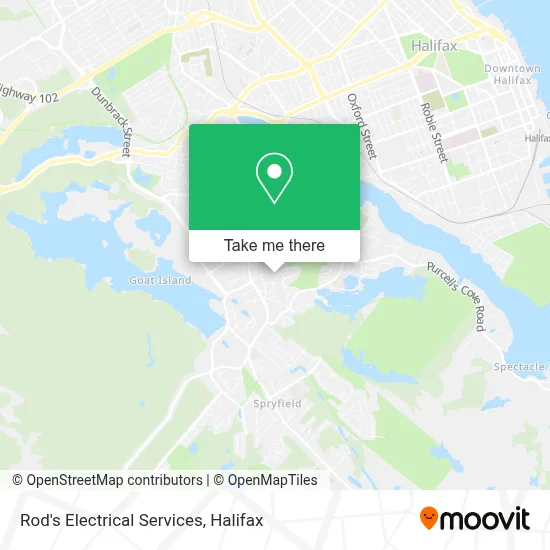 Rod's Electrical Services map