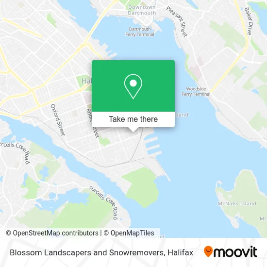 Blossom Landscapers and Snowremovers map