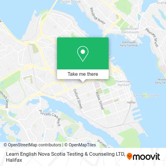 Learn English Nova Scotia Testing & Counseling LTD map