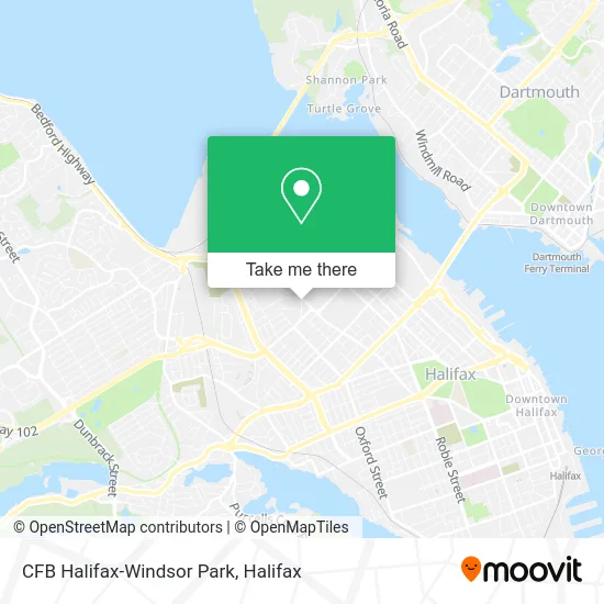 CFB Halifax-Windsor Park map