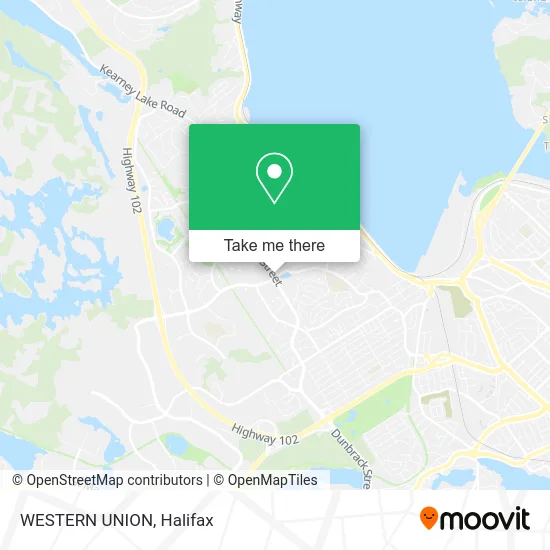 WESTERN UNION map