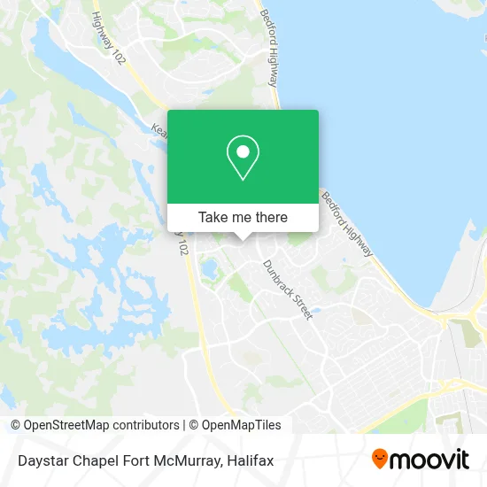 Daystar Chapel Fort McMurray map