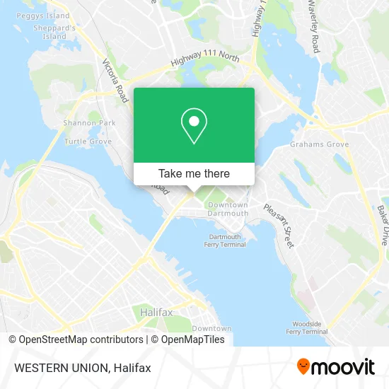 WESTERN UNION map