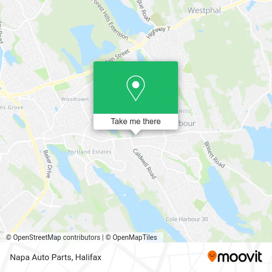 Napa Auto Parts map