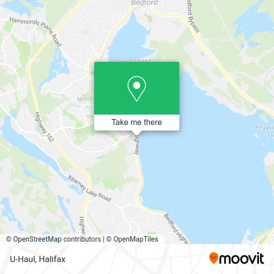 U-Haul map