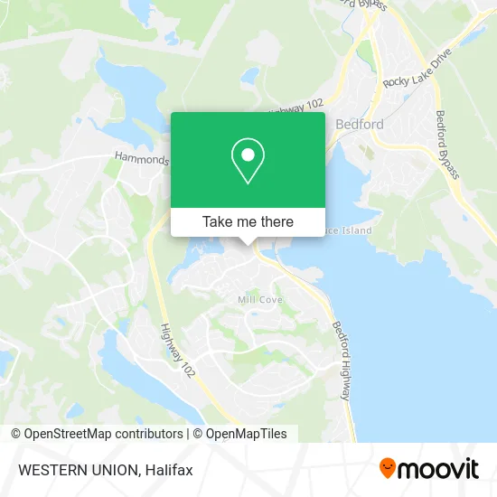 WESTERN UNION map