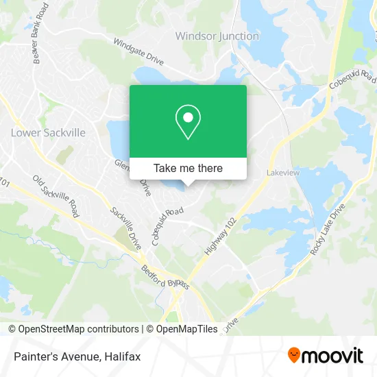 Painter's Avenue map