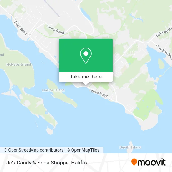 Jo's Candy & Soda Shoppe map