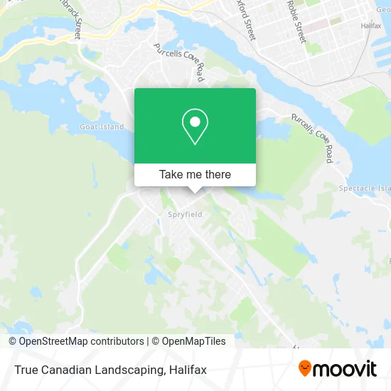 True Canadian Landscaping map