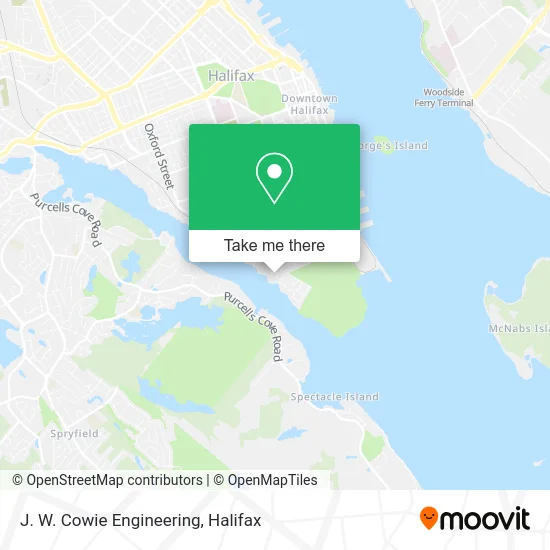 J. W. Cowie Engineering map