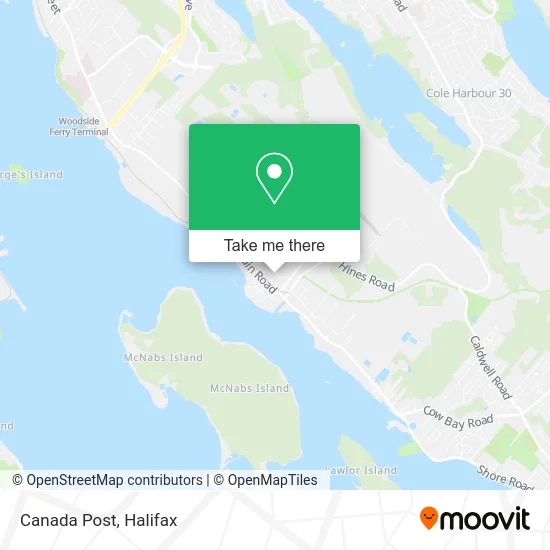Canada Post map