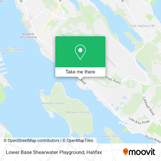 Lower Base Shearwater Playground map