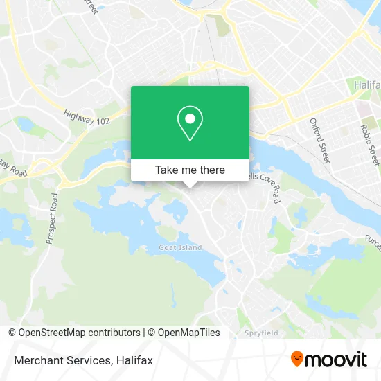 Merchant Services map