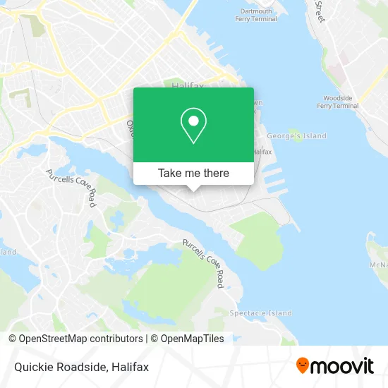 Quickie Roadside map