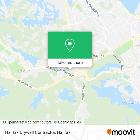 Halifax Drywall Contractor map