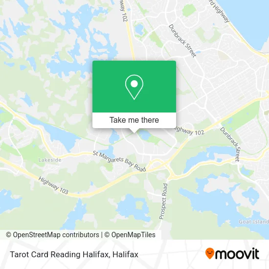 Tarot Card Reading Halifax map