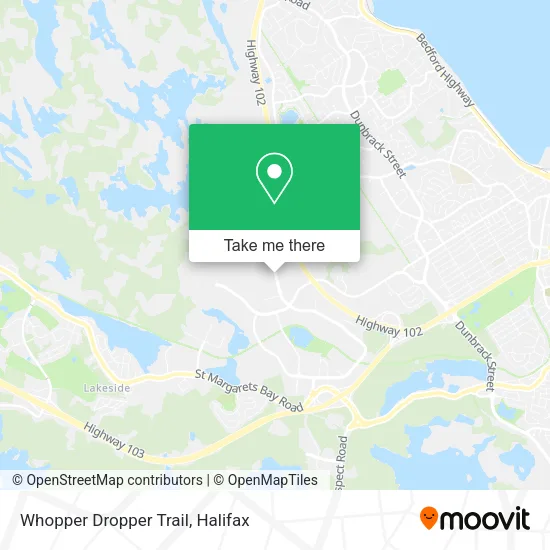 Whopper Dropper Trail map