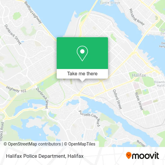 Halifax Police Department map