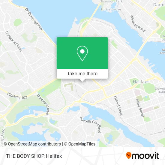 THE BODY SHOP map