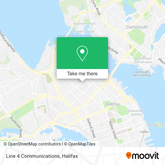 Line 4 Communications map