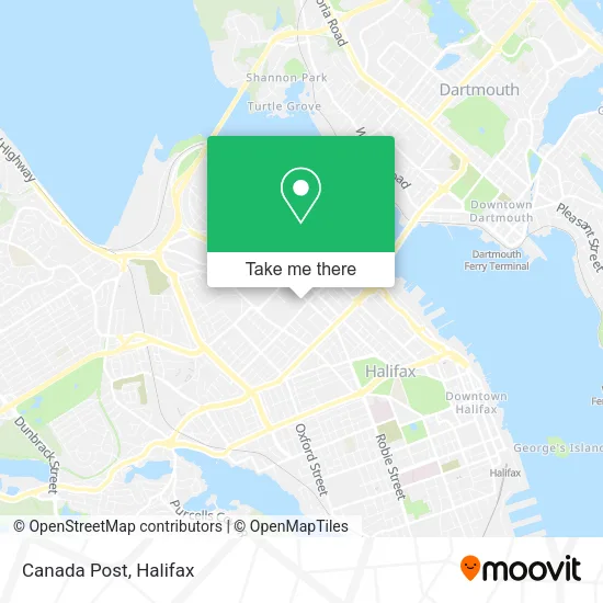 Canada Post map