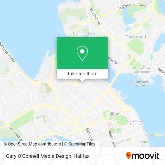 Gary O'Connell Media Design map
