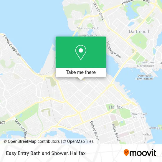 Easy Entry Bath and Shower map