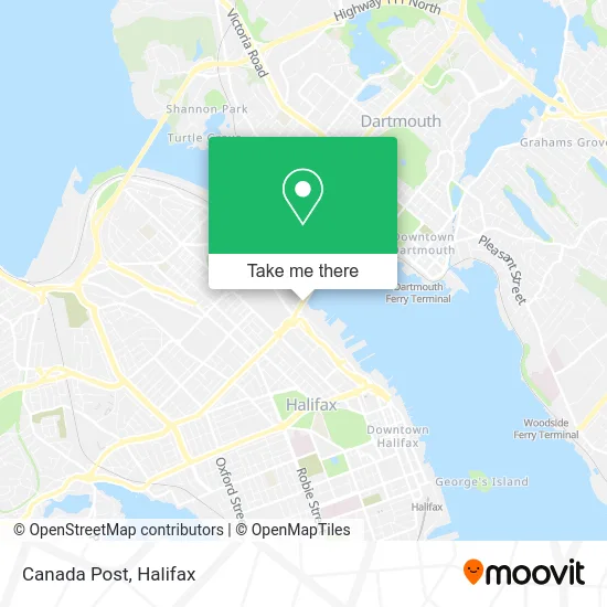 Canada Post map