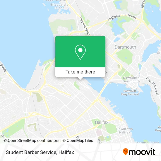 Student Barber Service map