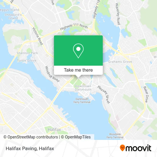 Halifax Paving map