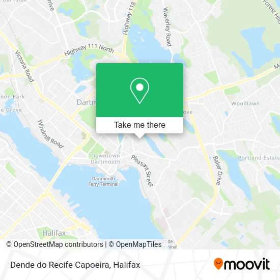 Dende do Recife Capoeira map