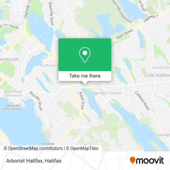 Arborist Halifax map