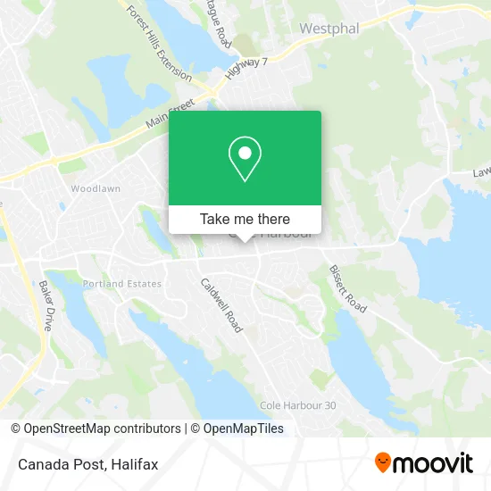 Canada Post map