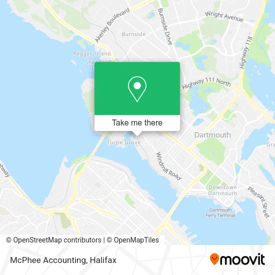 McPhee Accounting map