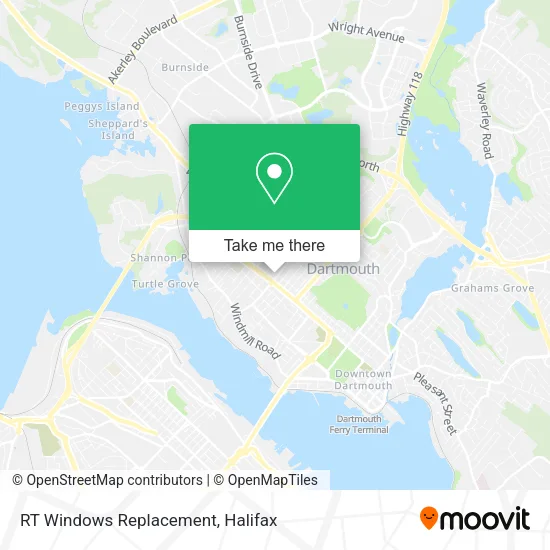 RT Windows Replacement map