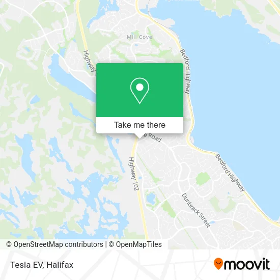 Tesla EV map