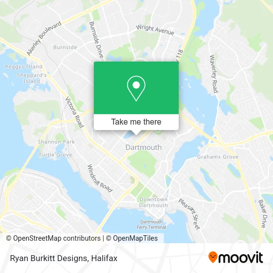 Ryan Burkitt Designs map