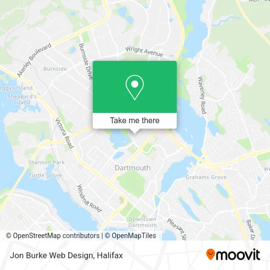 Jon Burke Web Design map