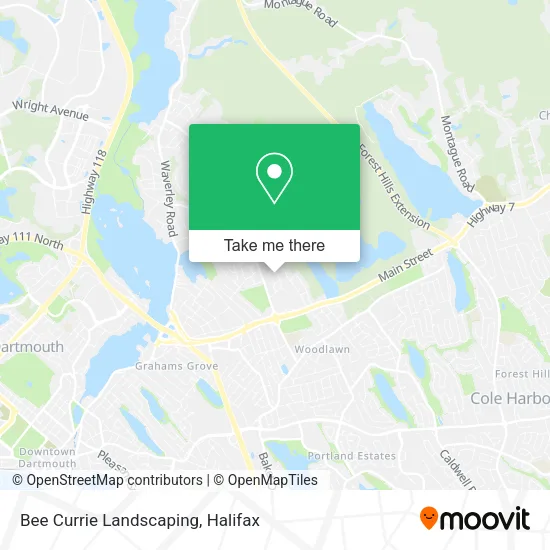 Bee Currie Landscaping map